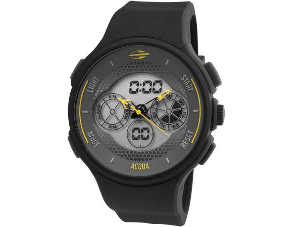 Relógio Masculino Mormaii Anadigi - Resistente à Água Cronômetro MO160323AK/8Y