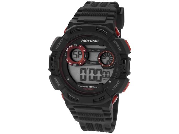 Relógio Masculino Mormaii MO1463/8R Digital - Resistente à Água Cronômetro Calendário Alarme