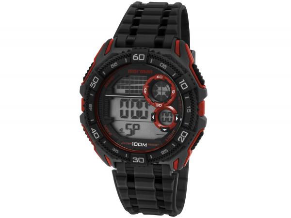 Relógio Masculino Mormaii MO13617/8R Digital - Resistente à Água Cronômetro Calendário Alarme