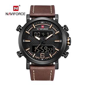 Relógio Masculino Naviforce9135 Esportivo Elegante - Marron