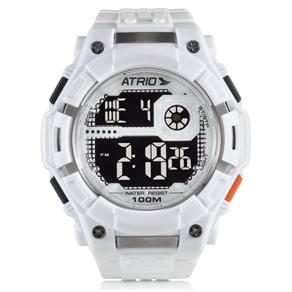 Relógio Masculino Nickel Branco ES101 - Atrio