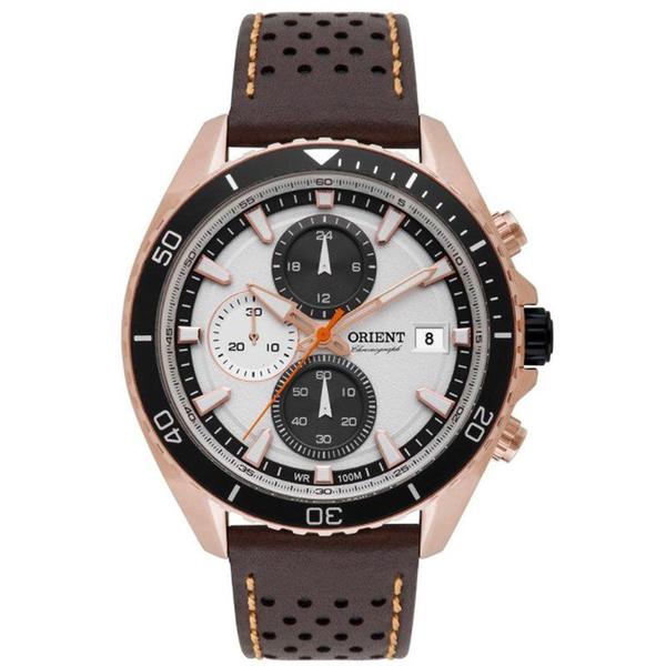 Relógio Masculino Orient Cronógrafo Mrscc012 S1ex Rosê