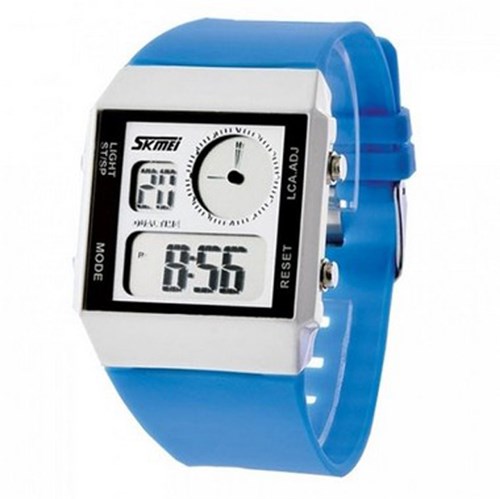 Relógio Masculino Skmei Anadigi 0841 Azul