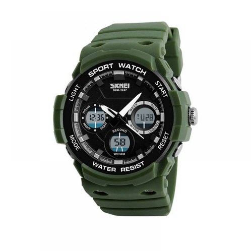 Relógio Masculino Skmei Anadigi 1247 Verde