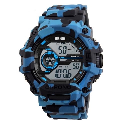 Relógio Masculino Skmei Digital 1233 Azul e Preto