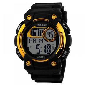 Relógio Masculino Skmei Digital 1054 - Preto e Dourado