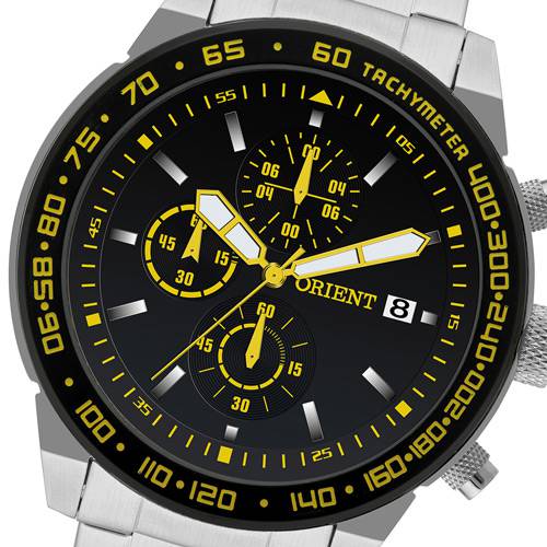 Relógio Masculino Social Caixa e Pulseira em Aço MBSSC053 - Orient