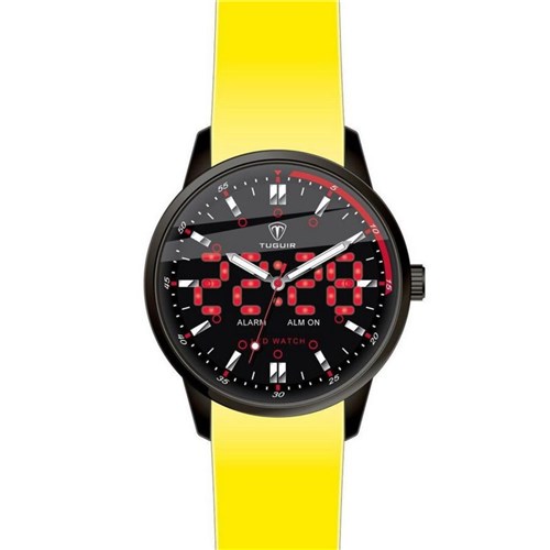 Relógio Masculino Tuguir Anadigi Tg2118 Amarelo