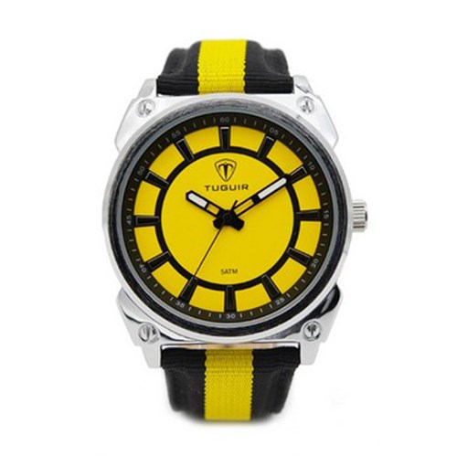 Relógio Masculino Tuguir Analógico 5007 Amarelo
