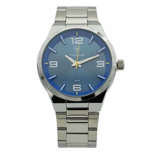 Relógio Masculino Tuguir Analógico 5440G Prata e Azul