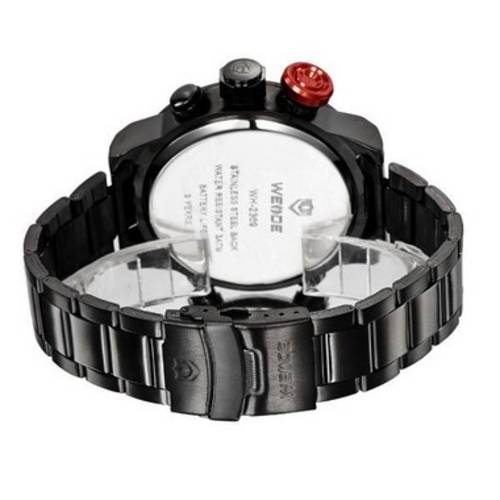 Relógio Masculino Weide Anadigi Casual Vermelho Wh-2309b