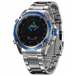 Relógio Masculino Weide Anadigi Esporte Azul Wh-2306