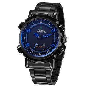 Relógio Masculino Weide Anadigi Esporte Azul Wh-1101