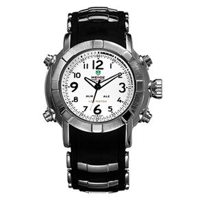 Relógio Masculino Weide Anadigi o Wh-1106 - Preto/Branco
