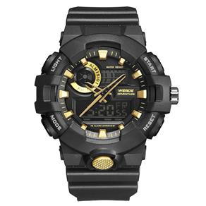 Relógio Masculino Weide AnaDigi WA3J8007 - Preto e Dourado