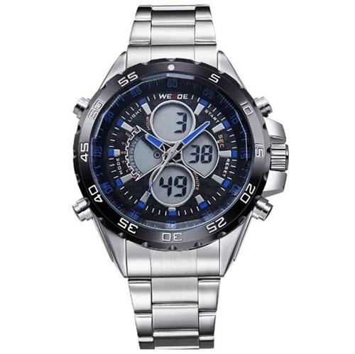 Relógio Masculino Weide Anadigi WH-1103 Azul
