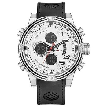 Relógio Masculino Weide Anadigi WH-5209 - Branco