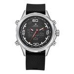 Relógio Masculino Weide AnaDigi WH-6306 - Preto e Prata