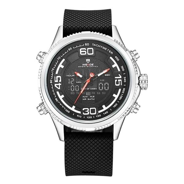 Relógio Masculino Weide AnaDigi WH-6306 Preto Prata