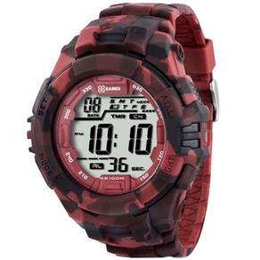 Relógio Masculino X-Games Analógico Digital Esportivo - Xmppd286 Bxvp - Vermelho Camuflado