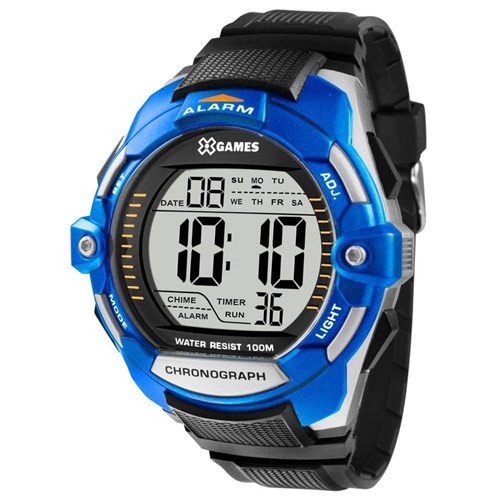 Relógio Masculino X-Games Xmppd433 Bxpx - Prata/Azul
