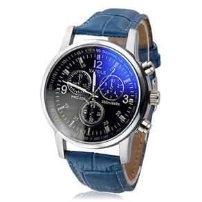 Relógio Masculino Yazole 271 Azul Quartzo
