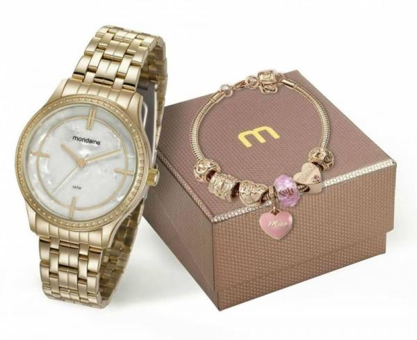 Relógio Mondaine Feminino 99278LPMKDE3K1 + Pulseira