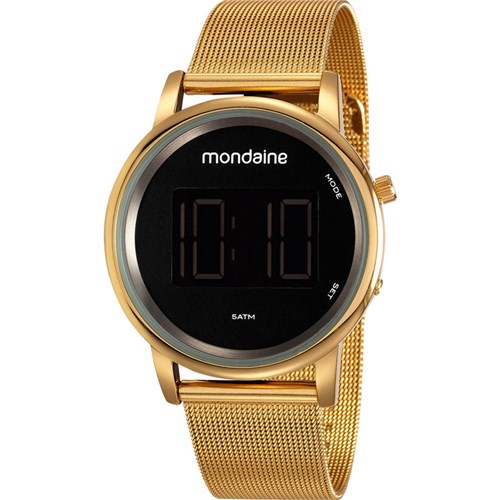 Relógio Mondaine Feminino Digital Lcd 53787Lpmvde1 - Dourado