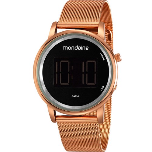 Relógio Mondaine Feminino Digital Lcd 53787Lpmvre2- Rosé