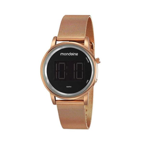 Relógio Mondaine Feminino Digital LCD 53787LPMVRE2- Rosé