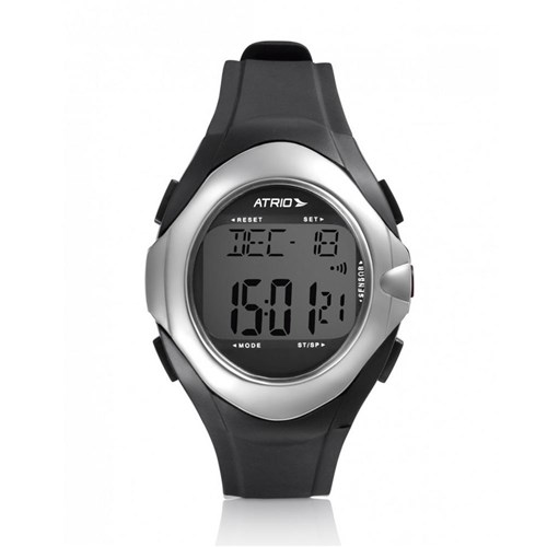 Relógio Monitor Cardíaco Touch Preto/Cinza Es094 - Atrio