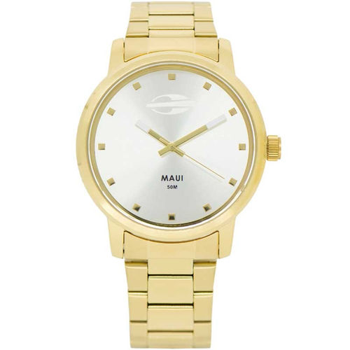 Relógio Mormaii Feminino Dourado Maui Mo2035gn/4k