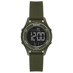 Relógio MORMAII masculino digital borracha verde MO6201AA/8V