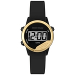 Relógio Mormaii Mude Unissex Preto/Dourado mo4100ad/8d