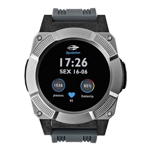 Relógio Mormaii Smartwatch Revolution MOSRAA/8C UN - CINZA e VERDE