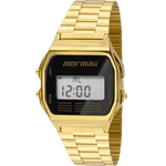 Relógio Mormaii Unissex Vintage Mojh02ab/4p Digital Dourado Dourado