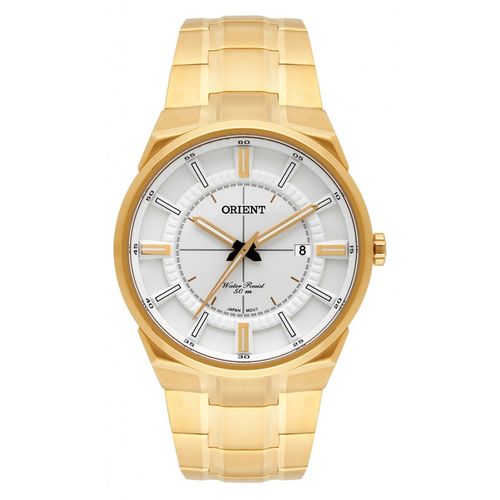 Relógio Orient Masculino 50 Metros Dourado Mgss1153 S1kx