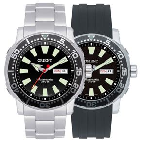 Relógio Orient Masculino Automático Scuba Diver Poseidon - 469Ss040 P1Sx - Prata