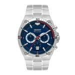 Relógio Orient Masculino Cronografo Mbssc205 D1Sx Azul Aço