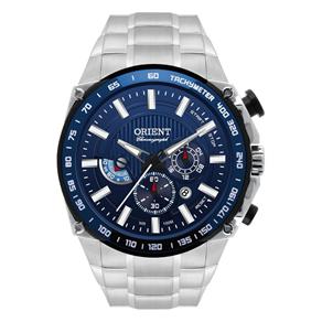 Relógio Orient Masculino Cronografo Mbssc077 D1sx Azul Aço