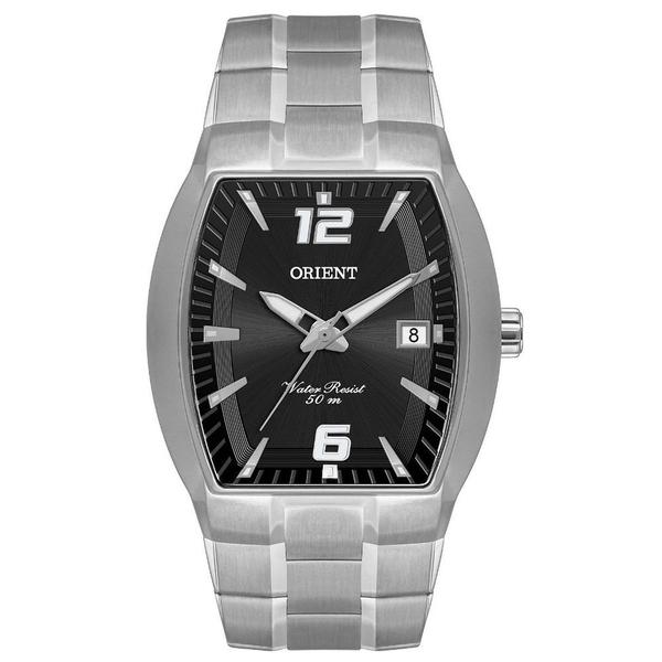Relógio Orient Masculino Gbss1053 P2sx Prata Preto Quadrado