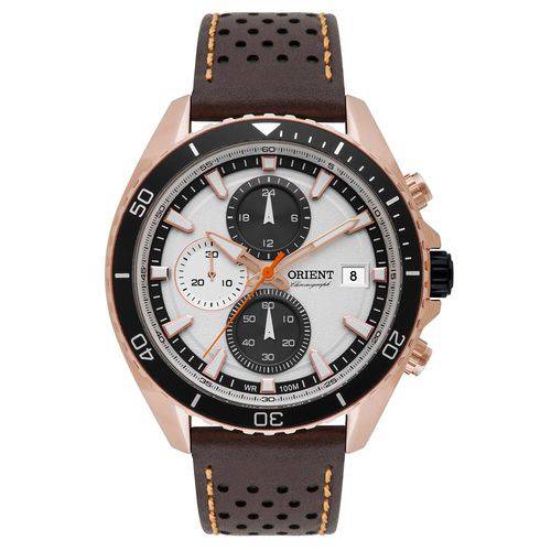 Relógio Orient Masculino Ref: Mrscc012 S1ex Cronógrafo Rosê