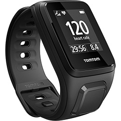 Relógio para Corrida Tomtom Spark Premium Cardio Unissex com Monitor Cardíaco + Leitor Música + GPS - Preto