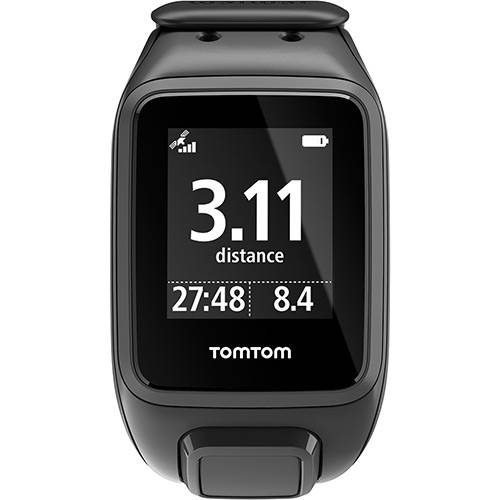 Relógio para Corrida TomTom Spark Unissex com GPS - Preto