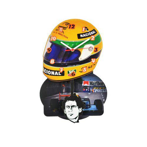 Relógio Parede de Pêndulo - Ayrton Senna
