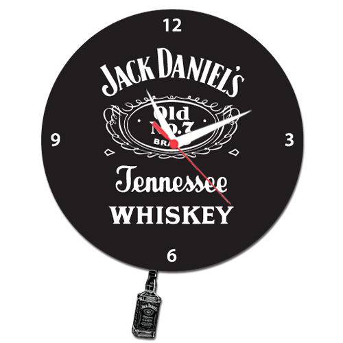 Tamanhos, Medidas e Dimensões do produto Relogio Parede de Pendulo - Jack Daniels