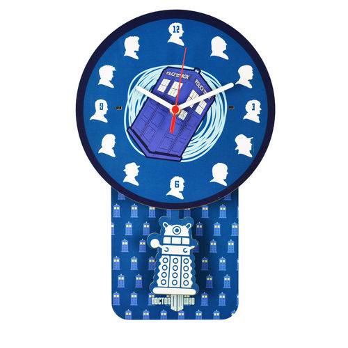 Relógio Parede Decorativo de Pêndulo - Doctor Who