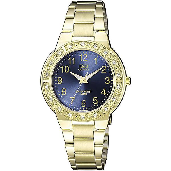 Relógio QQ Feminino Ref: Q901j005y Fashion Dourado