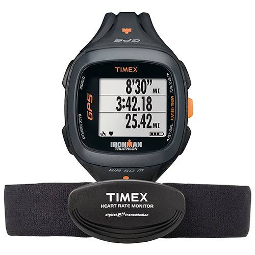 Tudo sobre 'Relógio Run Trainer 2.0 GPS T5K742RA/TI Preto Timex Ironman'