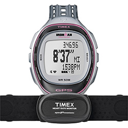 Relógio Run Trainer GPS T5K630RA/TI Timex Ironman Cinza